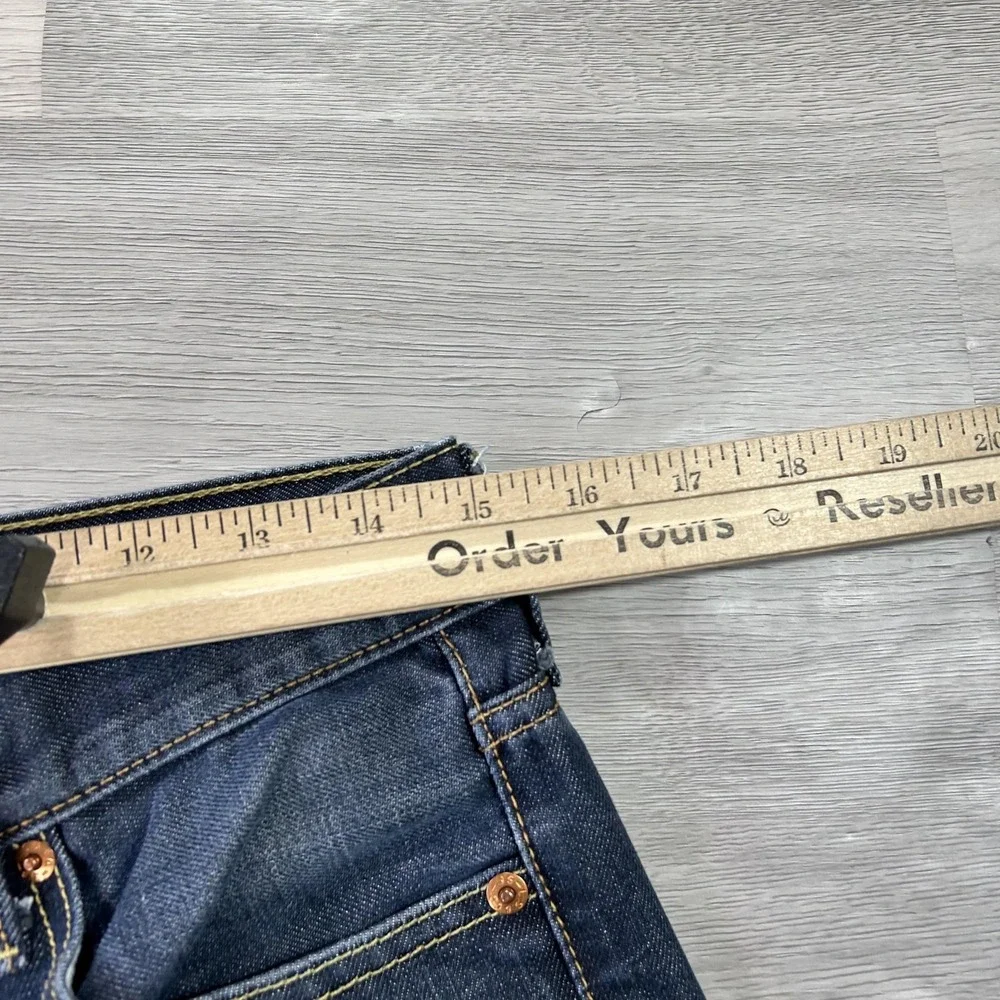 Levis 513 Jeans Mens 30x32 Blue Slim Straight Denim Dark Wash Pants Zip Fly